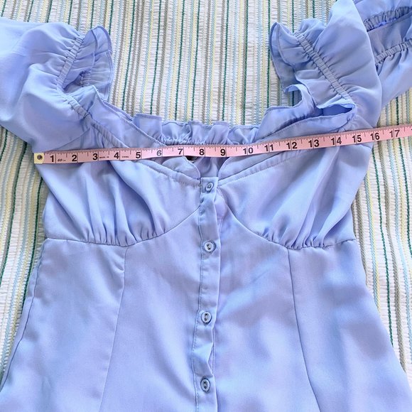 ASOS Periwinkle Peasant Dress - Picture 1 of 6